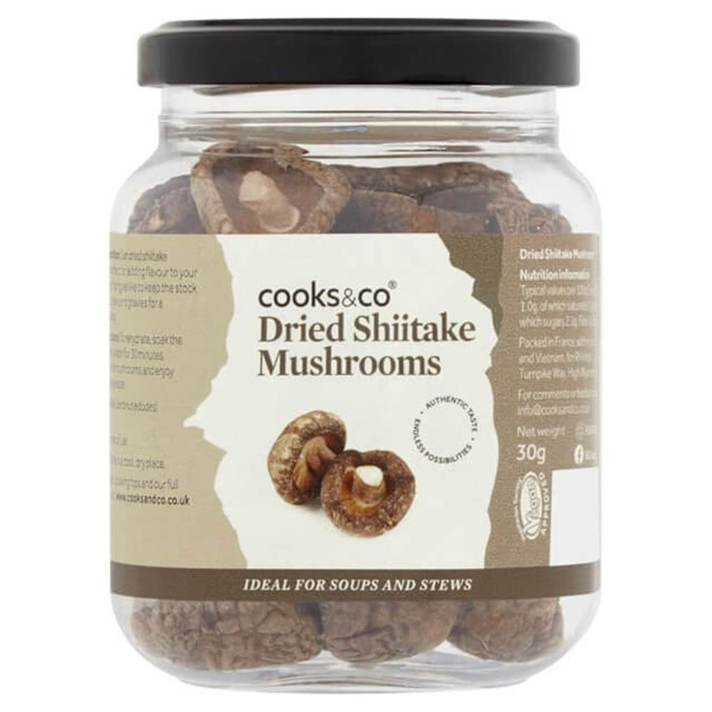 Cooks&Co Dried Shiitake Mushrooms 30G